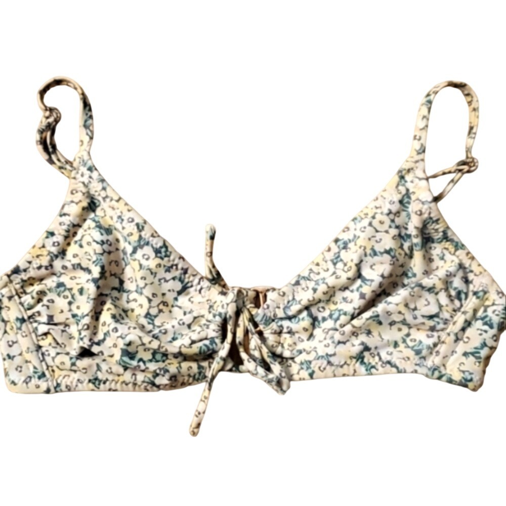 Shade & Shore Womans Floral Bikini Top Size Small (4-6)‎